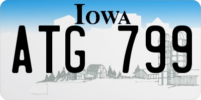 IA license plate ATG799