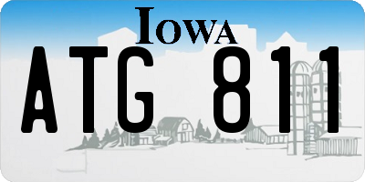 IA license plate ATG811