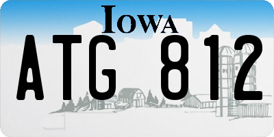 IA license plate ATG812