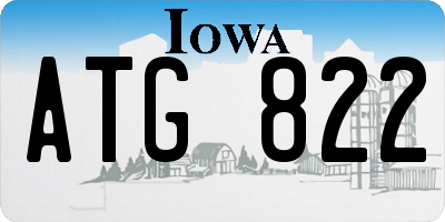 IA license plate ATG822