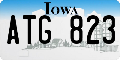 IA license plate ATG823