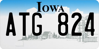 IA license plate ATG824