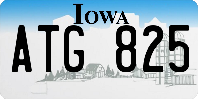 IA license plate ATG825