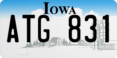 IA license plate ATG831