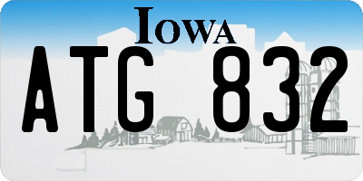 IA license plate ATG832