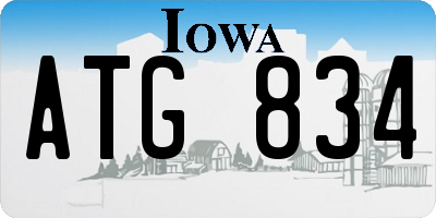 IA license plate ATG834