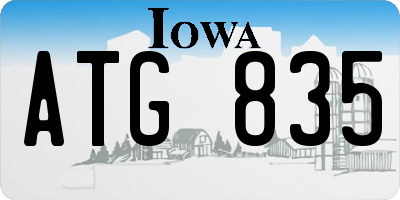 IA license plate ATG835