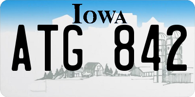 IA license plate ATG842