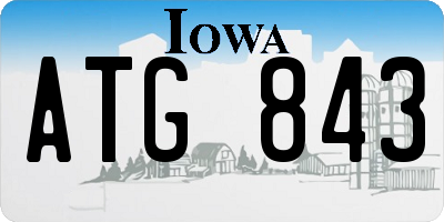 IA license plate ATG843