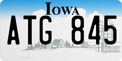 IA license plate ATG845