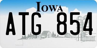 IA license plate ATG854
