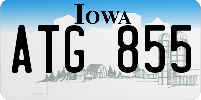 IA license plate ATG855