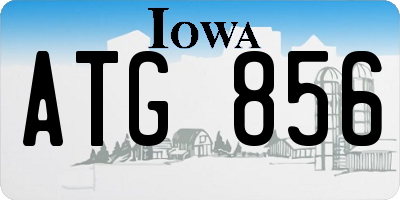 IA license plate ATG856