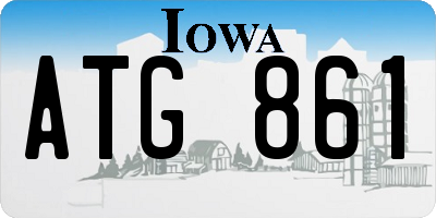 IA license plate ATG861