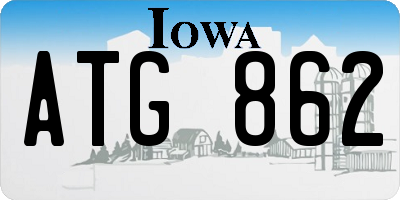 IA license plate ATG862