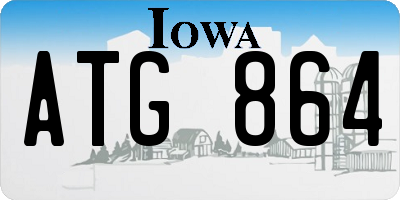 IA license plate ATG864
