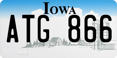 IA license plate ATG866