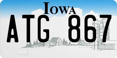 IA license plate ATG867