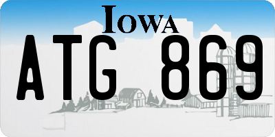 IA license plate ATG869