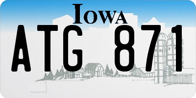 IA license plate ATG871