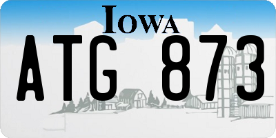 IA license plate ATG873