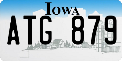 IA license plate ATG879