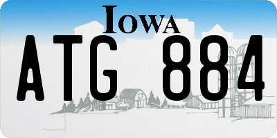 IA license plate ATG884