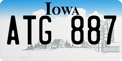 IA license plate ATG887