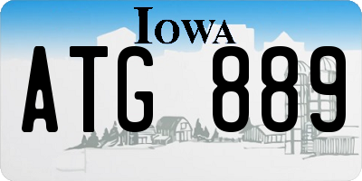 IA license plate ATG889