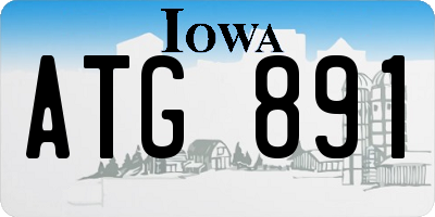 IA license plate ATG891