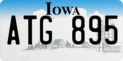 IA license plate ATG895