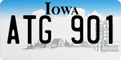 IA license plate ATG901