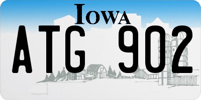 IA license plate ATG902