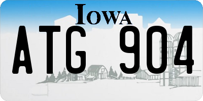 IA license plate ATG904