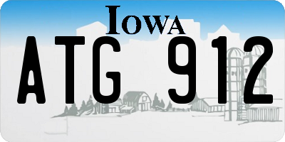 IA license plate ATG912