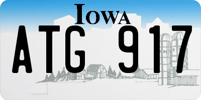 IA license plate ATG917