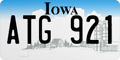 IA license plate ATG921