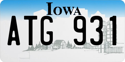 IA license plate ATG931