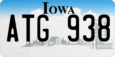 IA license plate ATG938