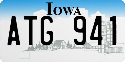IA license plate ATG941