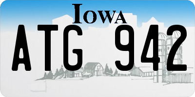 IA license plate ATG942