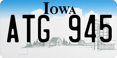IA license plate ATG945