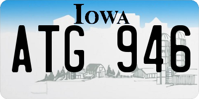 IA license plate ATG946