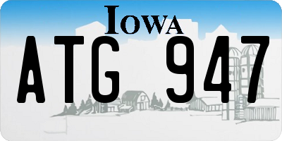 IA license plate ATG947