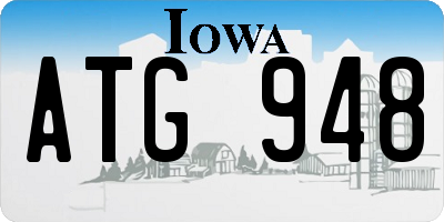 IA license plate ATG948