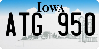 IA license plate ATG950