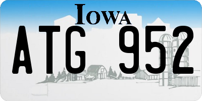 IA license plate ATG952