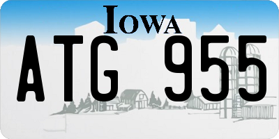IA license plate ATG955