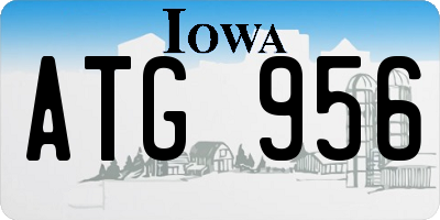 IA license plate ATG956