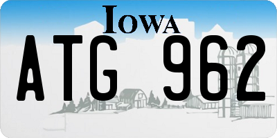 IA license plate ATG962